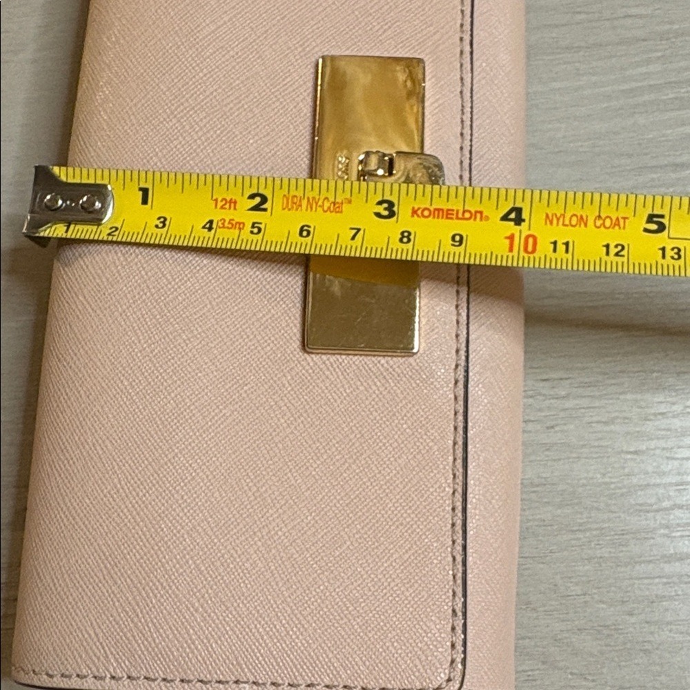Michael Kors Blush Pink Wallet with Gold Accent - Picture 12 of 12